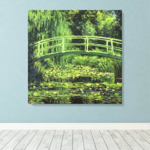 White Waterlilies by Claude Monet, Vintage Art Canvas Print