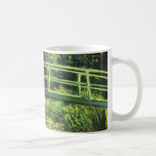 White Waterlilies by Claude Monet, Vintage Art Coffee Mug