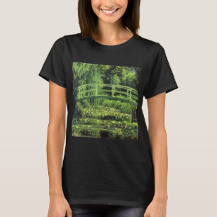 White Waterlilies by Claude Monet, Vintage Art T-Shirt