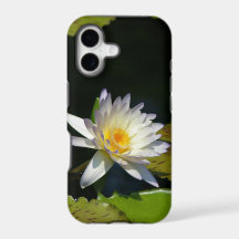 White Waterlily phone case