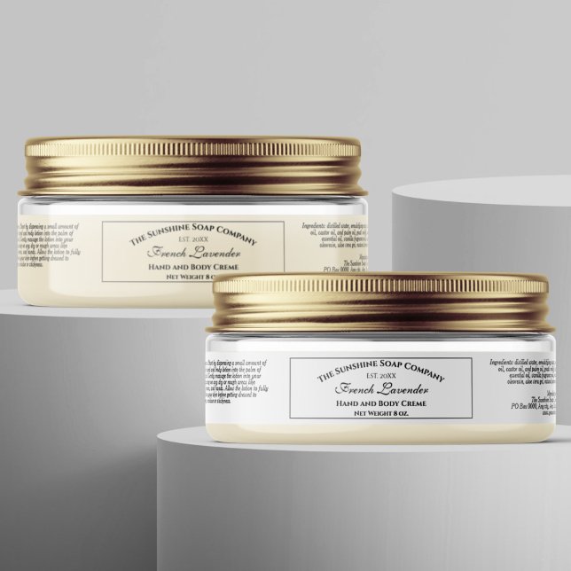 White Waterproof Cosmetics Label 1" x 7" (Creator Uploaded)