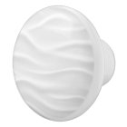White wave print round custom ceramic knob /pull
