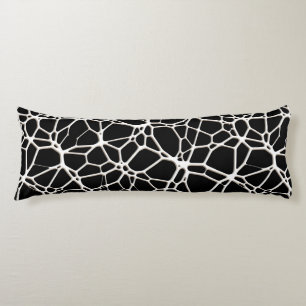 White Web Texture + your bachgr. & ideas Body Pillow