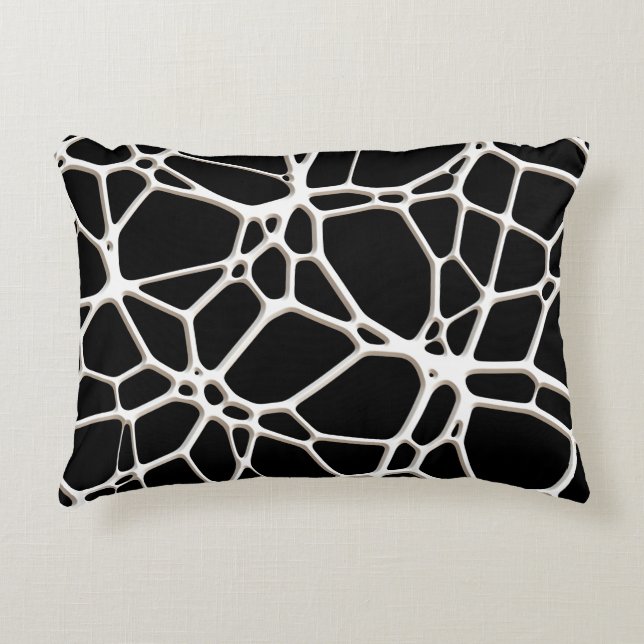 White Web Texture + your bachgr. & ideas Decorative Pillow (Front)