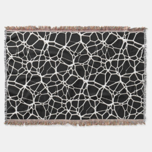 White Web Texture + your bachgr. & ideas Throw Blanket