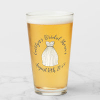 White Wedding Dress Gown Bridal Shower Favour