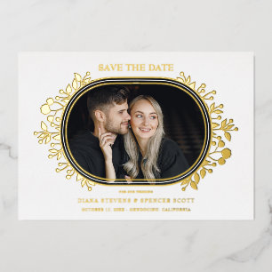 White Wedding Fancy Ornament Frame Flowers