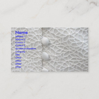 White Wedding Gown I Business Card