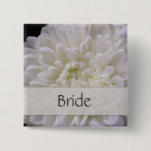 White Wedding Pin for the Bride