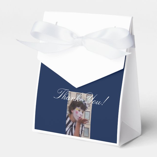 White Wedding - Stylish Favor Box (Front Side)