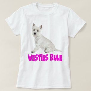 White West Highland Terrier Puppy Dog Westie Love T-Shirt