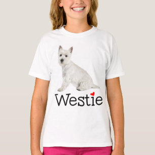 White West Highland Terrier Puppy Dog Westie Love T-Shirt