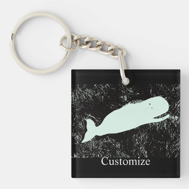 white whale Thunder_Cove Keychain (Front)