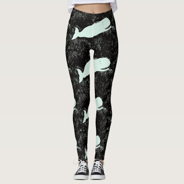 white whales black leggings (Front)