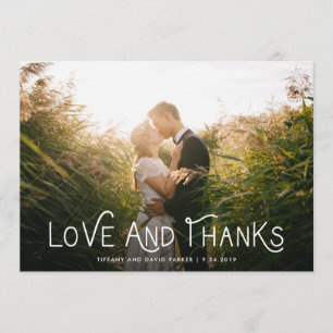 White Whimsical Typography   Thank You Photo