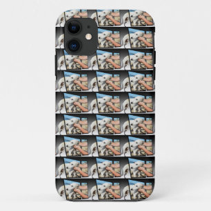 White Whippet Dog Dimensional Art,   iPhone 11 Case