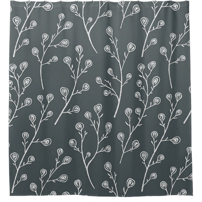 White Wild flower pattern  (Front)