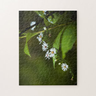 White Wildflower Jigsaw Puzzle