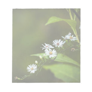 White Wildflower Notepad