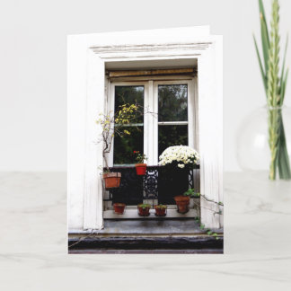 White Window Card