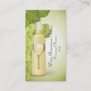 White Wine Business Card