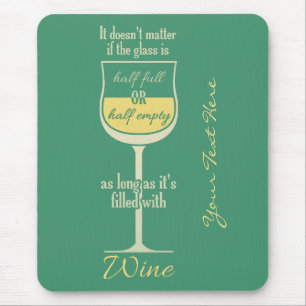 White Wine Glass custom mousepad