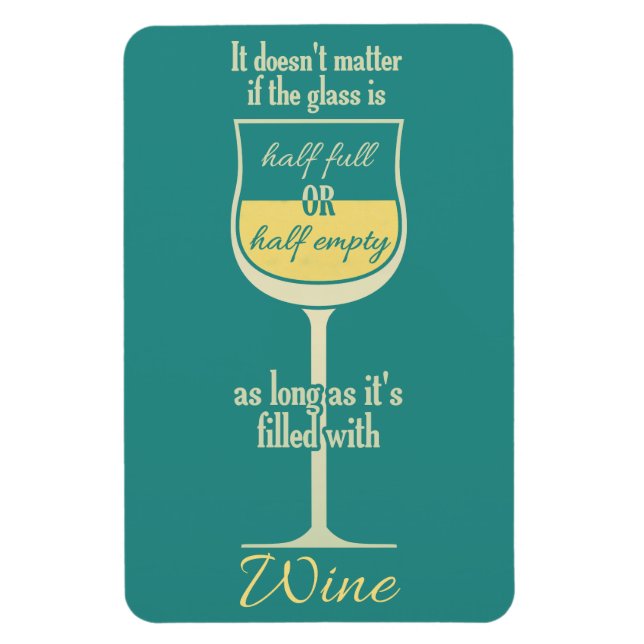 White Wine Glass magnet (Vertical)
