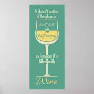 White Wine Glass poster