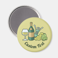 White Wine Magnet