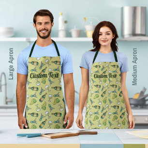 White Wine Pattern Apron
