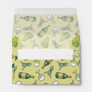 White Wine Pattern Envelope