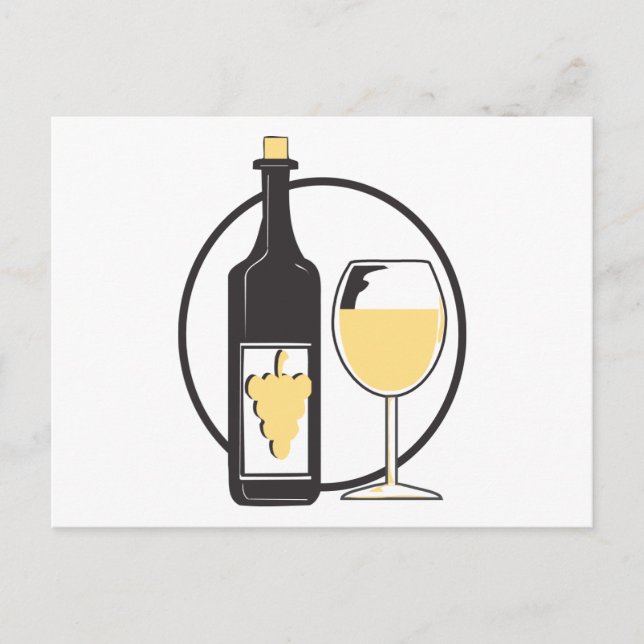 White Wine Postcard (Front)