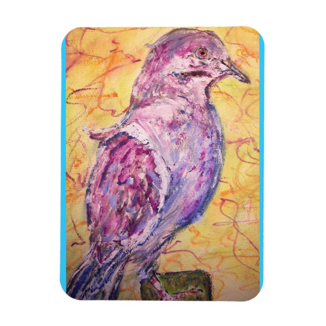 White-winged Dove art Magnet (Vertical)