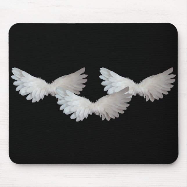 White Wings Mousepad (Front)