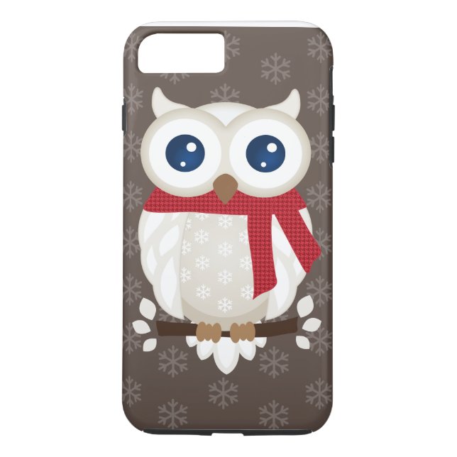 White Winter Owl Case-Mate iPhone Case (Back)