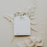 White Winter Peony Floral Wedding Advice Card<br><div class="desc">This white winter peony floral wedding advice card is perfect for a modern wedding. The design features beautiful hand-drawn white peonies bunched into neat bouquets with burgundy buds and green leaves. These cards are perfect for a wedding, bridal shower, baby shower, graduation party & more. Personalize the cards with the...</div>