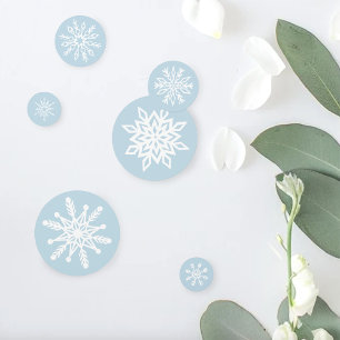White Winter Wedding Snowflakes Confetti