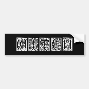 White Witch Bumper Sticker