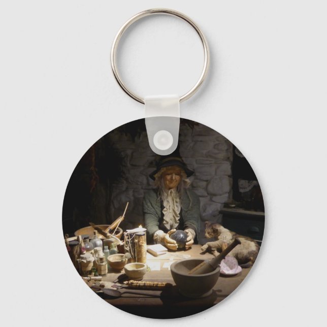 White Witch's Kitchen Museum, Witchcraft & MAGICK Keychain (Front)