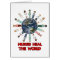 White with Blue and Red World Nurse