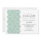 White with Mint Lace Bridal Shower Party Invite