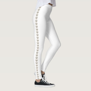 White with Pearls Leggings