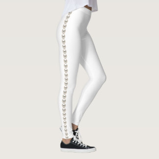 White with Pearls Leggings