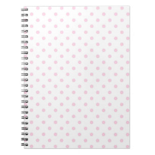 White with Pink Polka Dots Notebook
