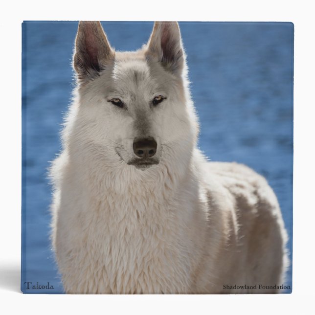 White Wolf 3 Ring School Binder (Front)