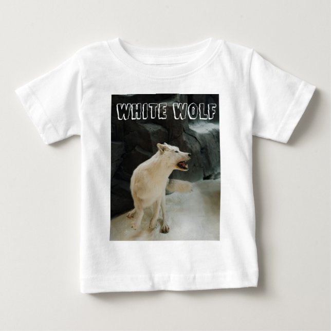 White Wolf Baby T-Shirt (Front)