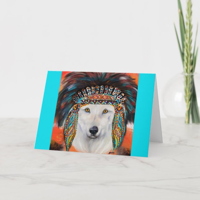 White Wolf Card (Front)