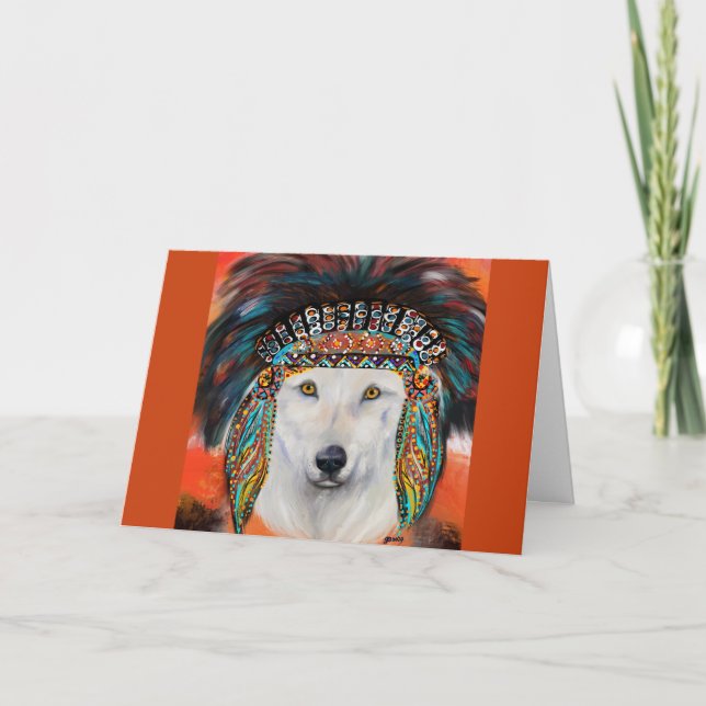 White Wolf Card (Front)