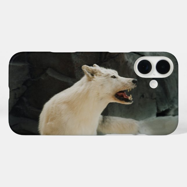 White Wolf Case-Mate iPhone Case (Back (Horizontal))