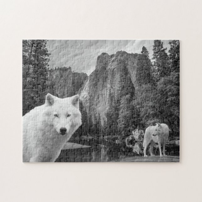 White Wolf Creek Brook Forest Landscape  Poster Jigsaw Puzzle (Horizontal)